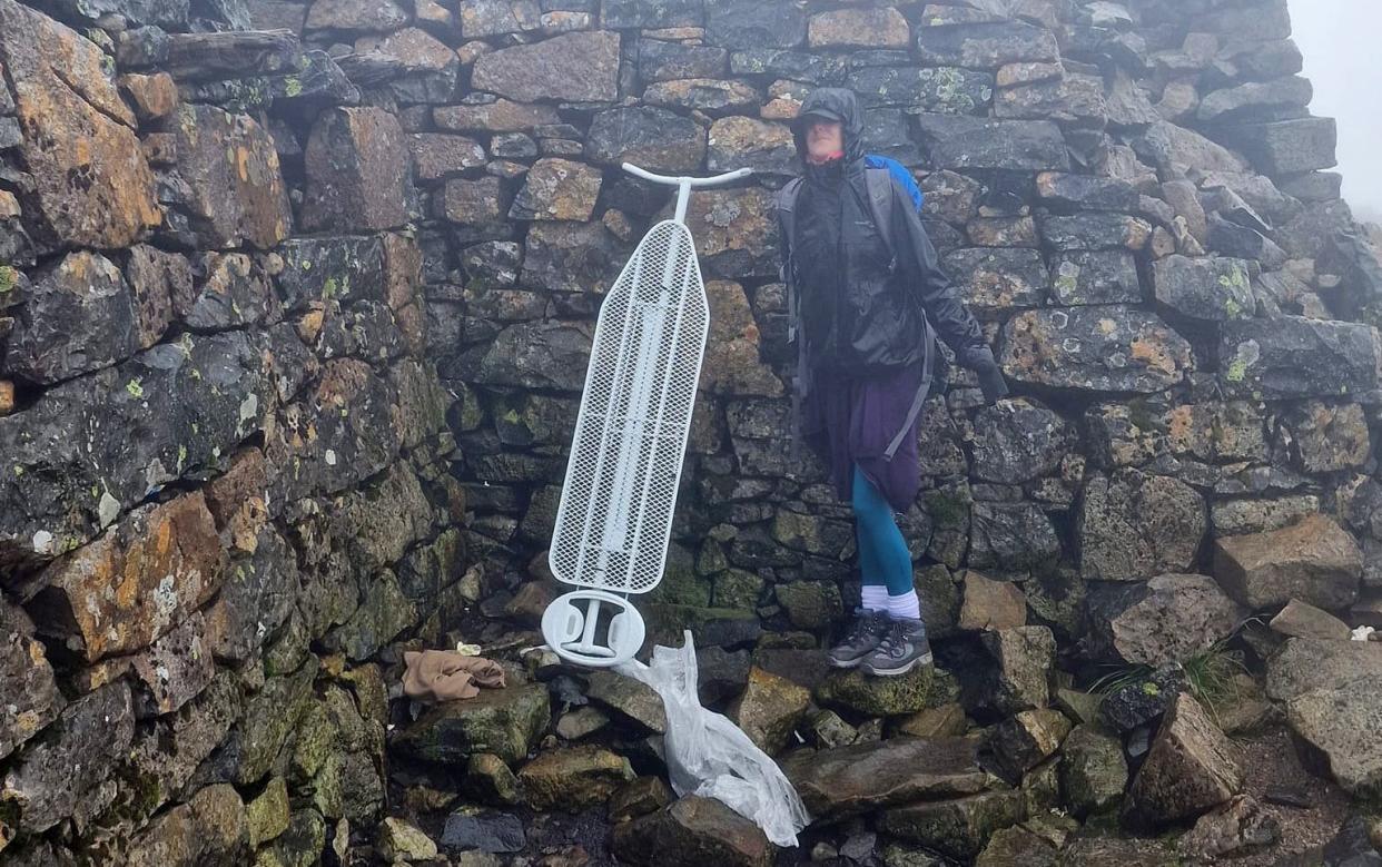 The ironing board left on Ben Nevis has caused anger among some climbers