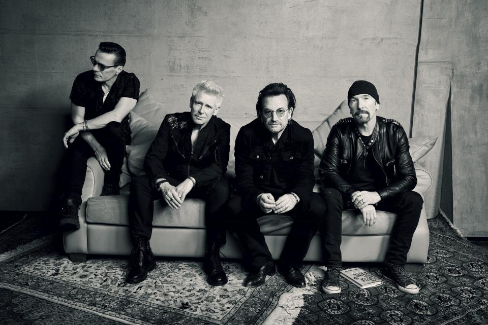 U2 (from left) - Larry Mullen Jr., Adam Clayton, Bono and the Edge - rerecorded 40 songs from their catalog for "Songs of Surrender."