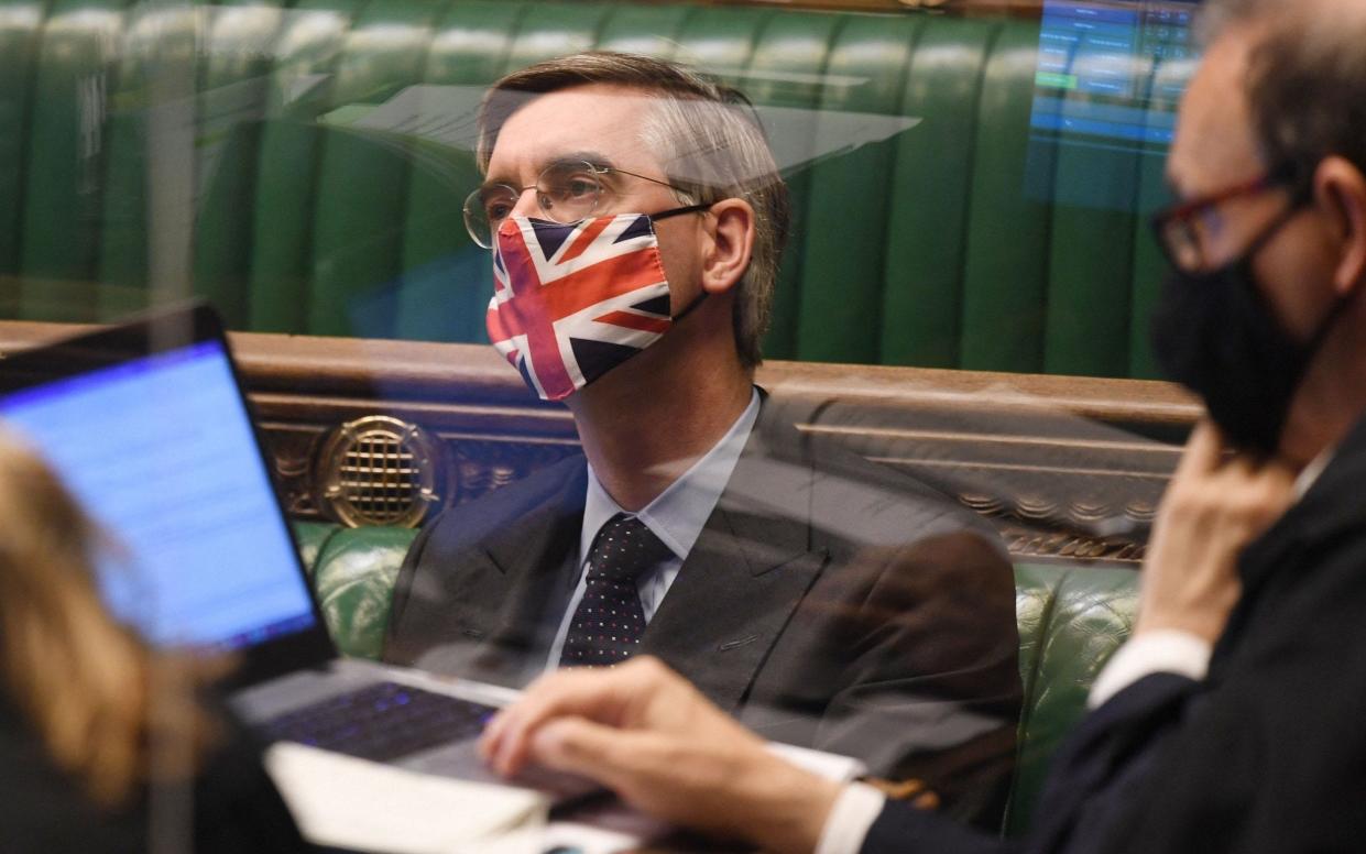Jacob Rees-Mogg urged 'proportionality' in government restrictions to stop the spread of Covid - Jessica Taylor/UK Parliament/AFP via Getty Images