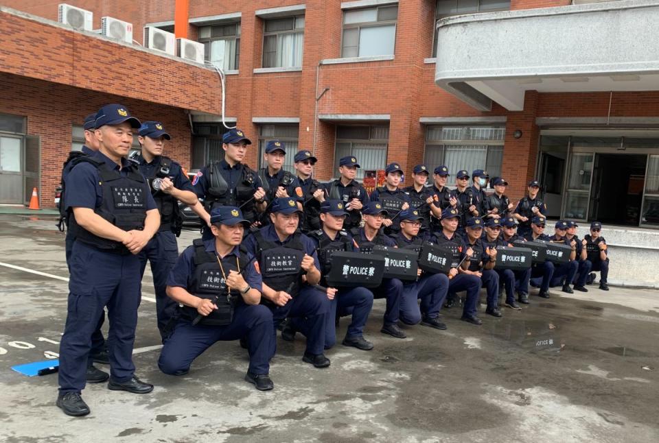 面對大甲媽祖遶境，彰化縣警局召集警界菁英，成立「機動霹靂隊」，打擊暴力、嚴懲不法！（圖：李河錫攝）