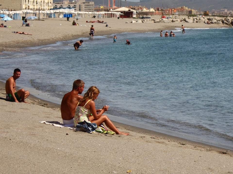 Sunbathers in GibraltarSimon Calder