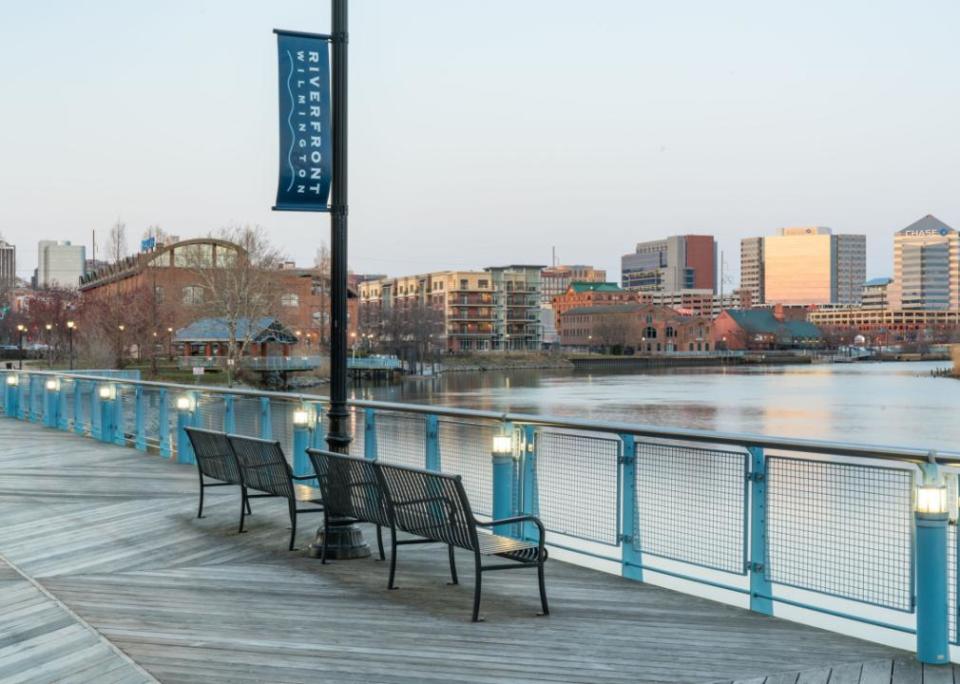 Wilmington skyline along the Christiana River.