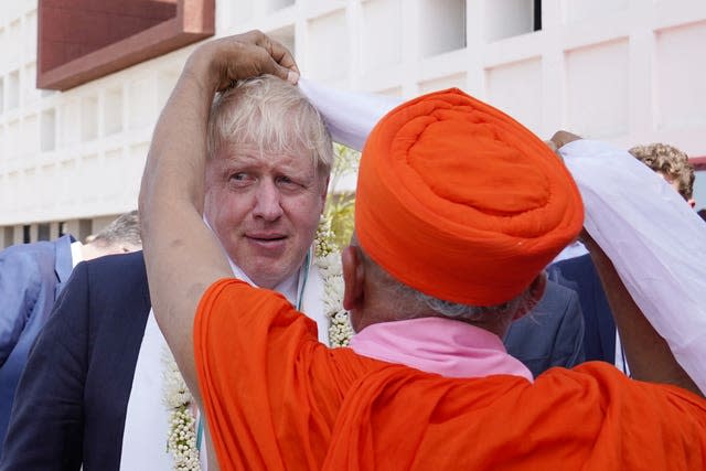 Boris Johnson visit to India