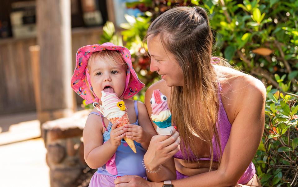 Disney’s Typhoon Lagoon Water Park reopened March 21, 2023 on a warm, sunny day at Walt Disney World Resort in Lake Buena Vista, Fla. Guests took part in thrilling water attractions, experiencing amazing food and beverage and enjoyed family fun. (Abigail Nilsson, photographer)