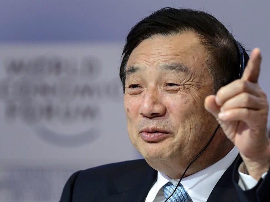 Huawei founder and CEO Ren Zhengfei revealed he's a big fan of Apple's iPhone (AFP)