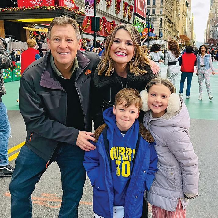 Savannah Guthrie with husband and kids