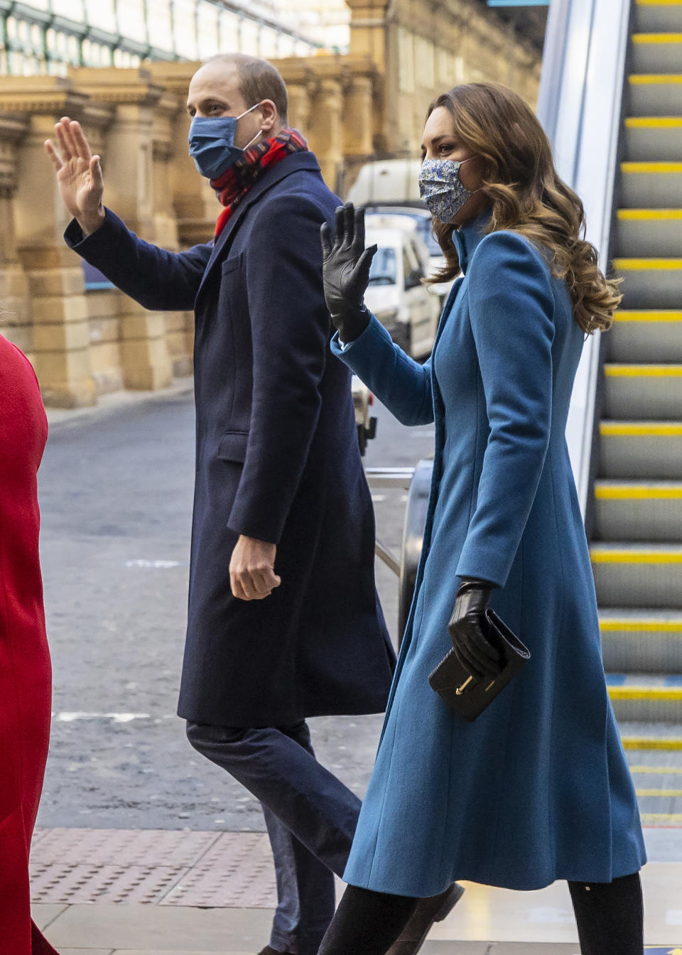 The Duke and Duchess of Cambridge embarked on a three-day royal train tour in 2020, which saw them stop off in Scotland's capital of Edinburgh.  (Getty Images)