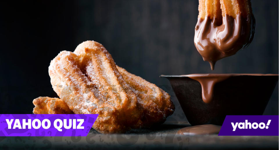 Spanische Churros in Schokoladensoße: Hätten Sie das traditionelle Dessert erkannt? Dann dürfte das heutige Quiz keine große Herausforderung sein. Foto: Symbolbild / gettyimages