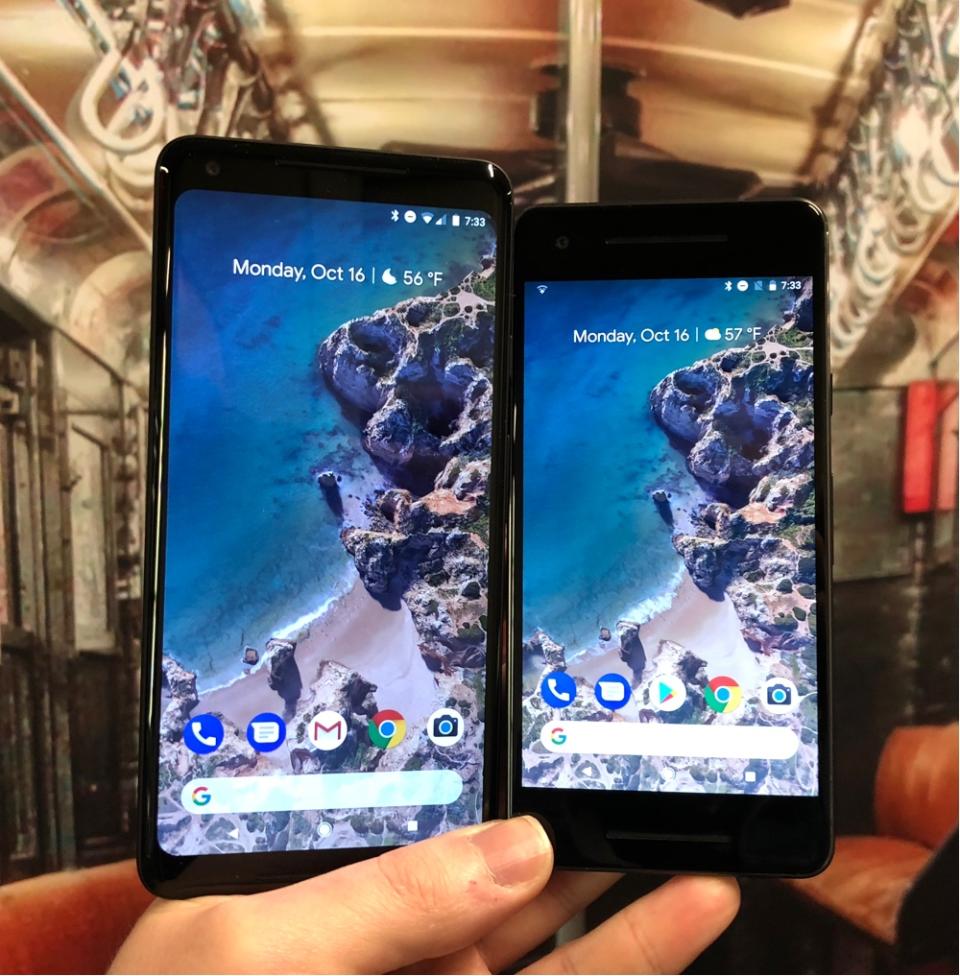 The Pixel 2 and Pixel 2 XL are designed for those who want a smaller handset or a big-screen device.