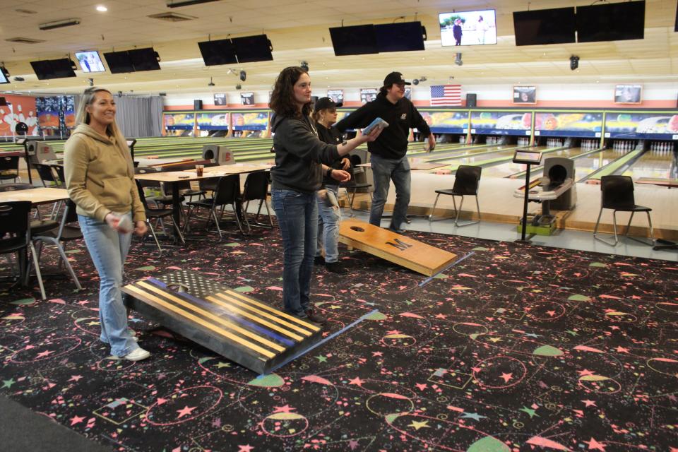 This was the second year in a row the fundraiser tournament was hosted at Spare Time Lanes to benefit the softball team, with registration being full for the tournament several weeks before the event.