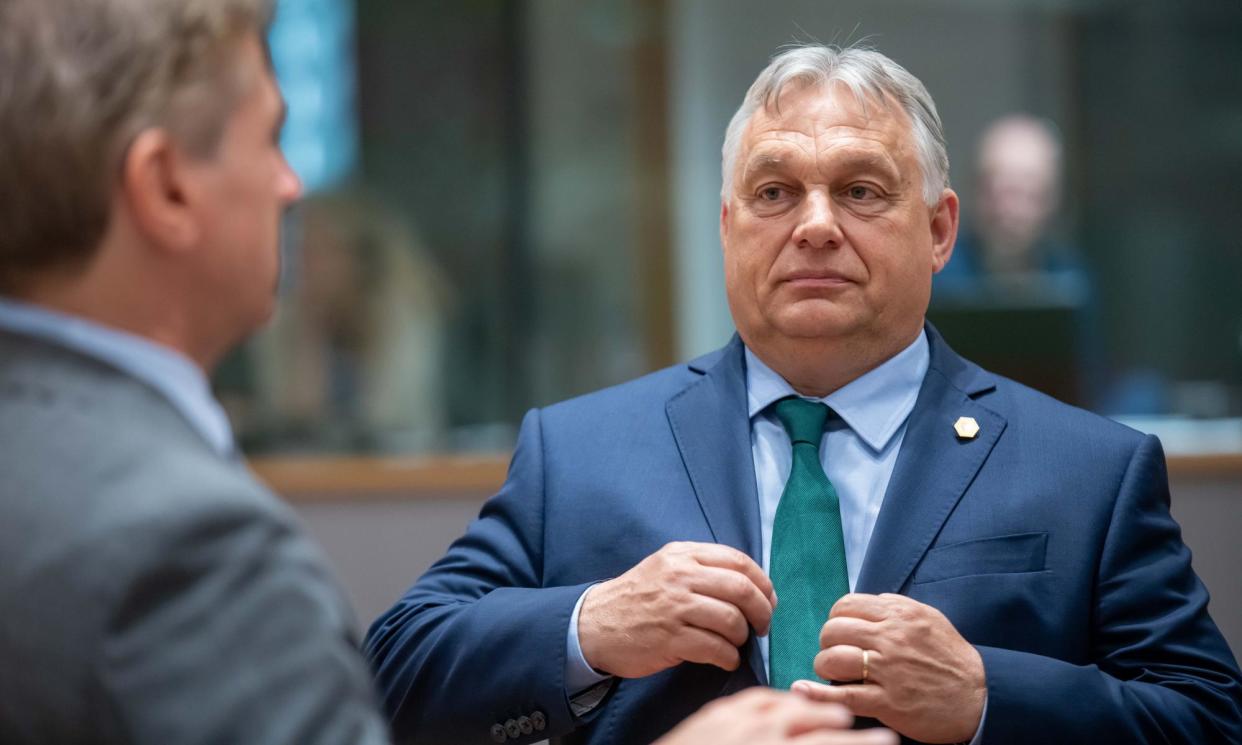 <span>Diplomats have spoken privately of attempted blackmail, as the government of Viktor Orbán (pictured) seeks to unlock EU money denied to it.</span><span>Photograph: Hollandse Hoogte/Rex/Shutterstock</span>