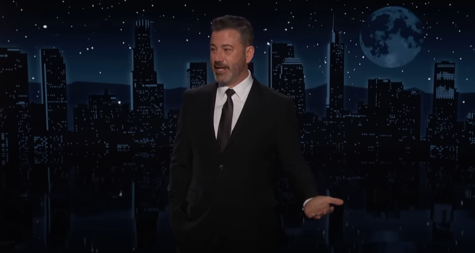 Kimmel theorises that maybe Mr Trump dreamed that he was Al Pacino during one of  ‘court sietstas’ (Jimmy Kimmel Live)