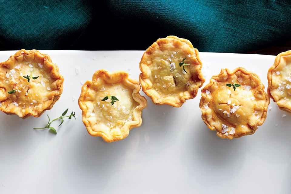 Mini Mushroom-and-Goat Cheese Pot Pies