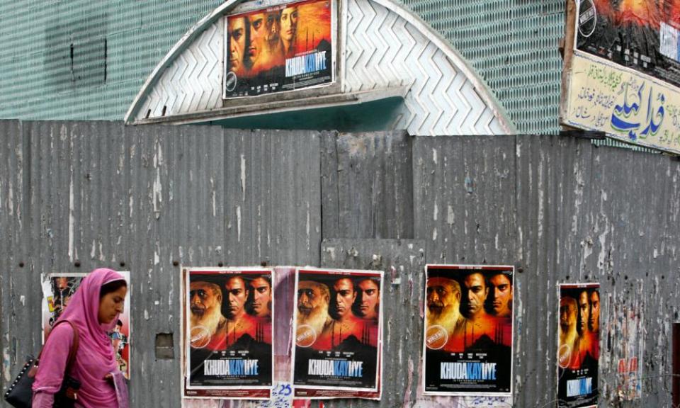 Cinemas in Srinagar were forced to close by militants who threatened moviegoers with death.