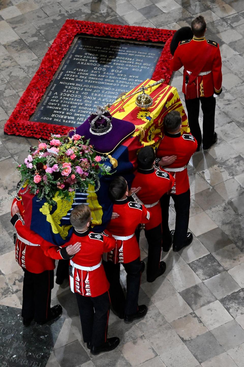 The wreath was made in a sustainable way, Buckingham Palace said (Getty Images)