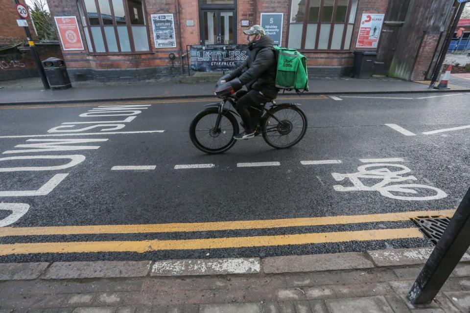 The cycle lane has been called a “waste of money” (Joseph Walshe / SWNS)