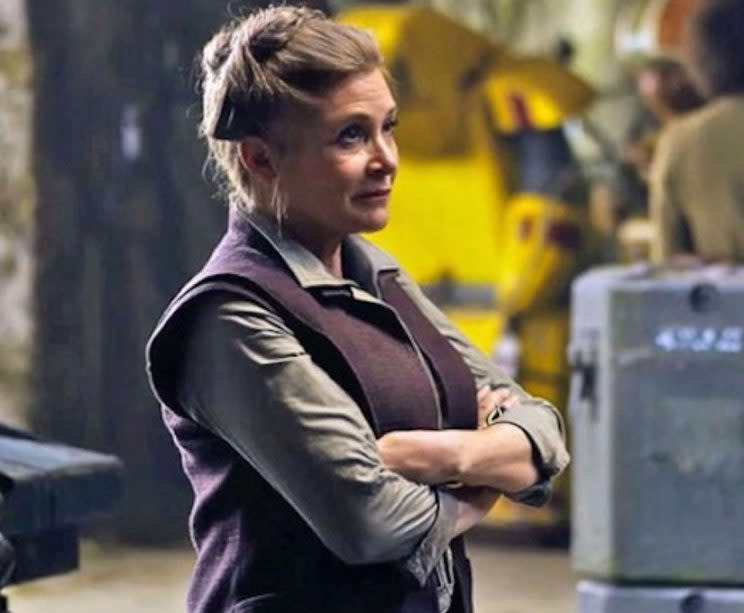 Carrie Fisher in ‘Star Wars: The Force Awakens’ (Photo: Walt Disney Studios Motion Pictures/Lucasfilm Ltd.)