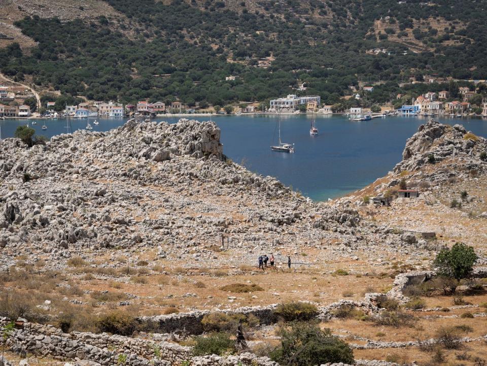 The TV star died on the Greek island of Symi on 5 June (AFP/Getty)