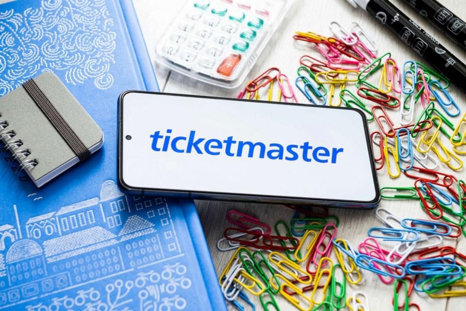 PHOTO: A Ticketmaster logo seen displayed on a smartphone (SOPA Images/LightRocket via Getty Images, FILE)