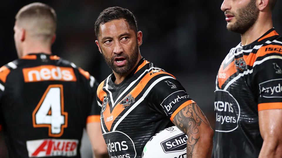 Benji Marshall is seen here during his time at the Tigers.