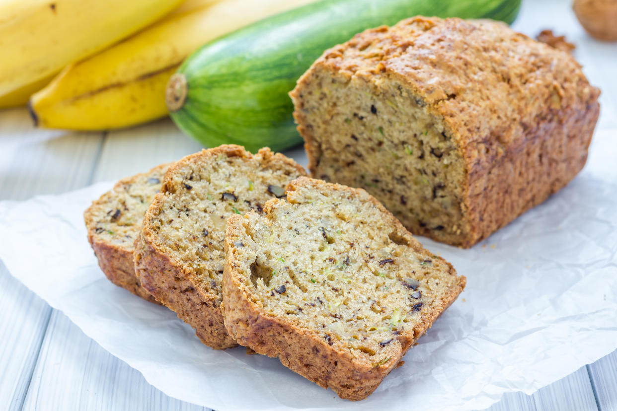 Homemade zucchini bread is a popular way to use up leftover zucchini. (Photo: Getty)