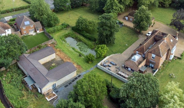 A view of the home of Hannah Ingram-Moore, the daughter of the late Captain Sir Tom Moore, at Marston Moretaine