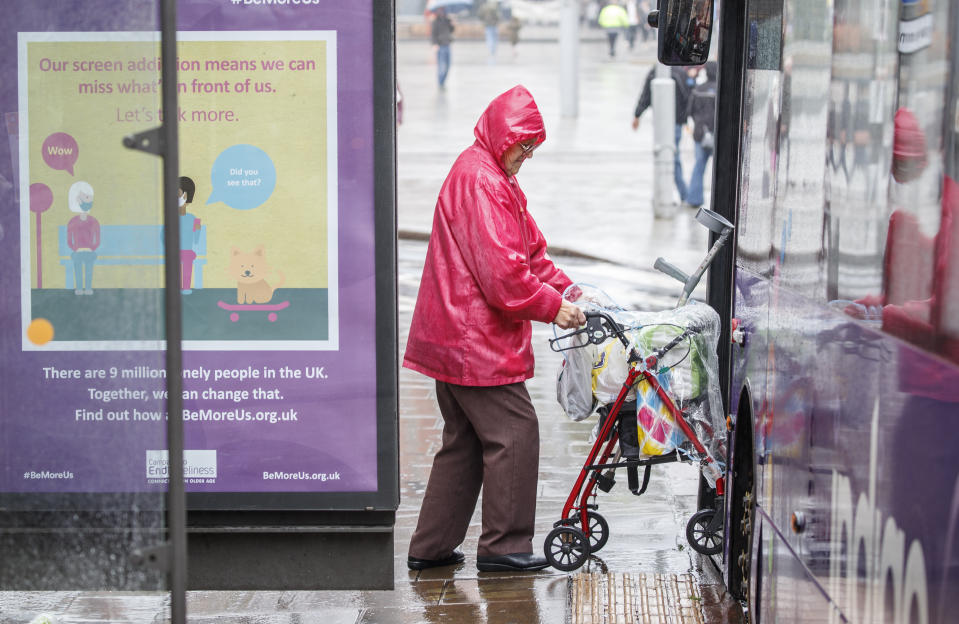 Nottingham was lashed with heavy rain, as the Met Office issued warnings for the weekend that haven't been seen since March. (PA)