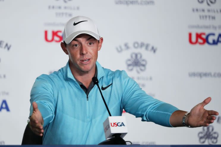 Rory McIlroy missed the cut at the U.S. Open by four shots. (Getty)