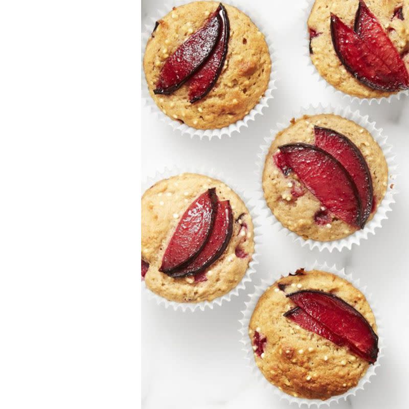 Spiced Plum and Quinoa Muffins