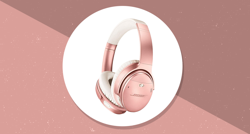 Bose headphones in Rose Gold. (Photo: Amazon)