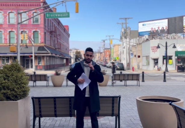 Dover Councilman Sergio Rodriguez appears in an Instagram video criticizing police for arresting him after a confrontation with homeless men allegedly drinking in public.