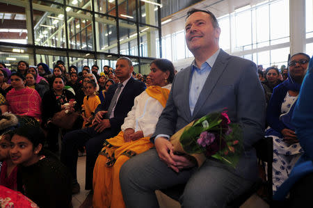 FILE PHOTO: United Conservative Party (UCP) leader Jason Kenney makes an election campaign visit to members of the Sikh community celebrating Vaisakhi in Edmonton, Alberta, Canada. April 14, 2019. REUTERS/Candace Elliott/File Photo