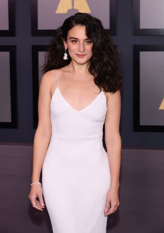 <p>Emma McIntyre/WireImage</p> Jenny Slate attends the Academy of Motion Picture Arts and Sciences 13th Governors Awards at Fairmont Century Plaza on November 19, 2022 in Los Angeles, California.