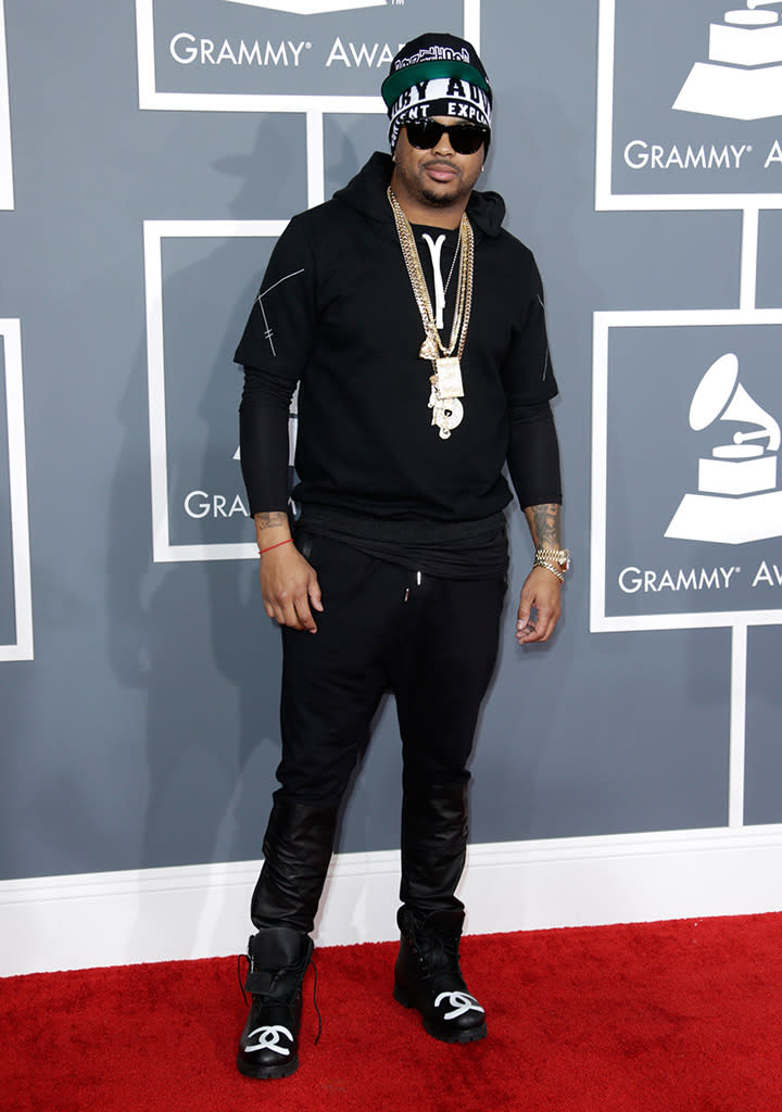 The Dream arrives at the 55th Annual Grammy Awards at the Staples Center in Los Angeles, CA on February 10, 2013.