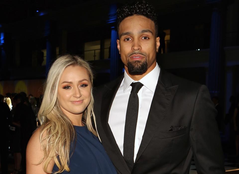 Ashley Banjo and his wife Francesca Abbott. (Getty Images)