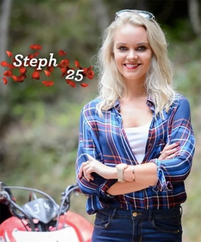 Steph on The Bachelor. Source: Instagram