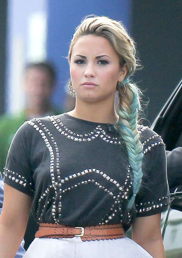 Demi Lovato’s Hair Makeover: Is Her Blue Braid Hot Or Not? Vote