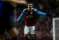 BIRMINGHAM, ENGLAND - DECEMBER 3: Jermaine Jenas of Aston Villa during the Barclays Premier League match between Aston Villa and Manchester United at Villa Park on December 3, 2011 in Birmingham, England. (Photo by Neville Williams/Aston Villa FC via Getty Images)