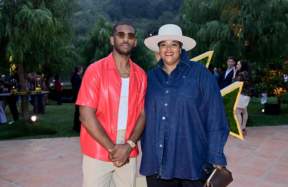 NBA player Chris Paul and his stylist Courtney Mays - Credit: Stefanie Keenan/Getty Images