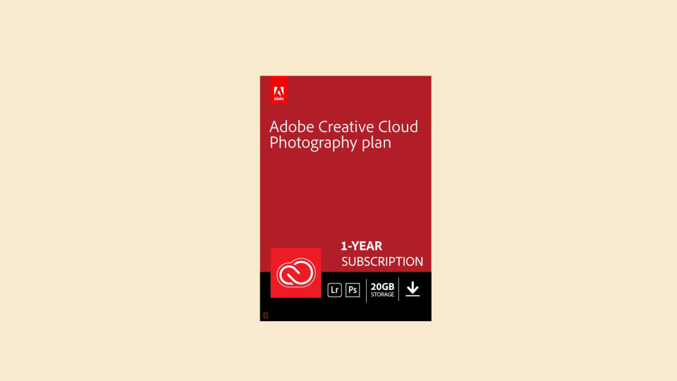 Best gifts for creatives: Adobe Creative Cloud Photography plan