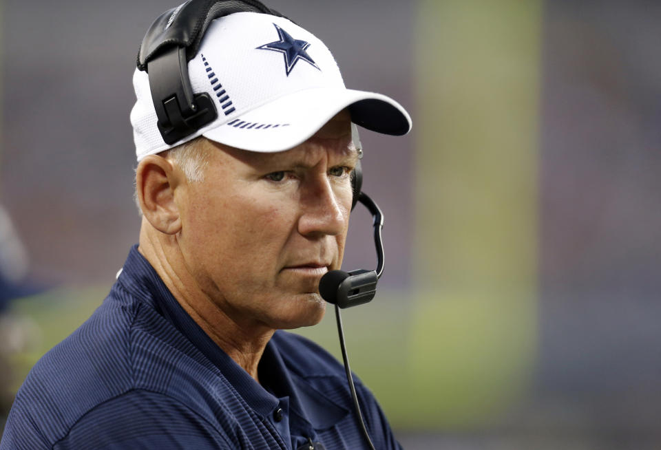 Former Dallas Cowboys quarterbacks coach Wade Wilson, who also spent nearly 20 years as a quarterback in the NFL, died on Friday. (AP)