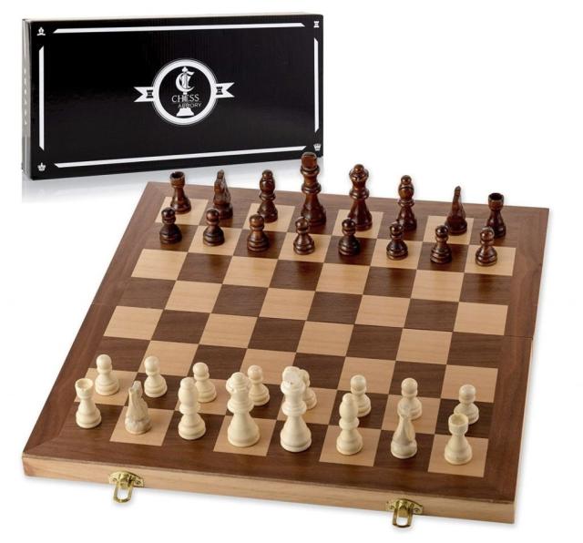 Croove Electronic Chess and Checkers Set with 8-in-1 Board Games, for Kids  to Learn and Play