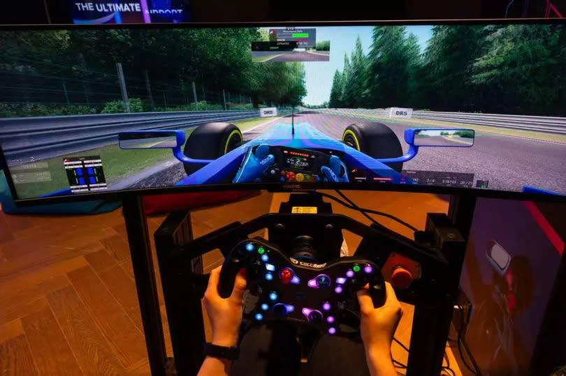 The F1 simulator -Credit:Manchester Evening News