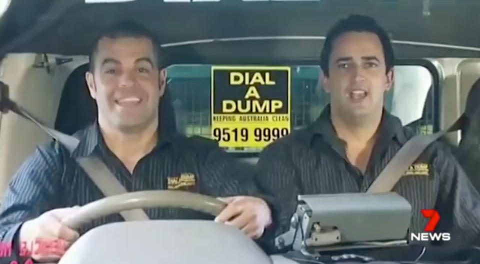 Ian Malouf started Dial A Dump with just a single truck and a shovel in 1984. Photo: 7 News