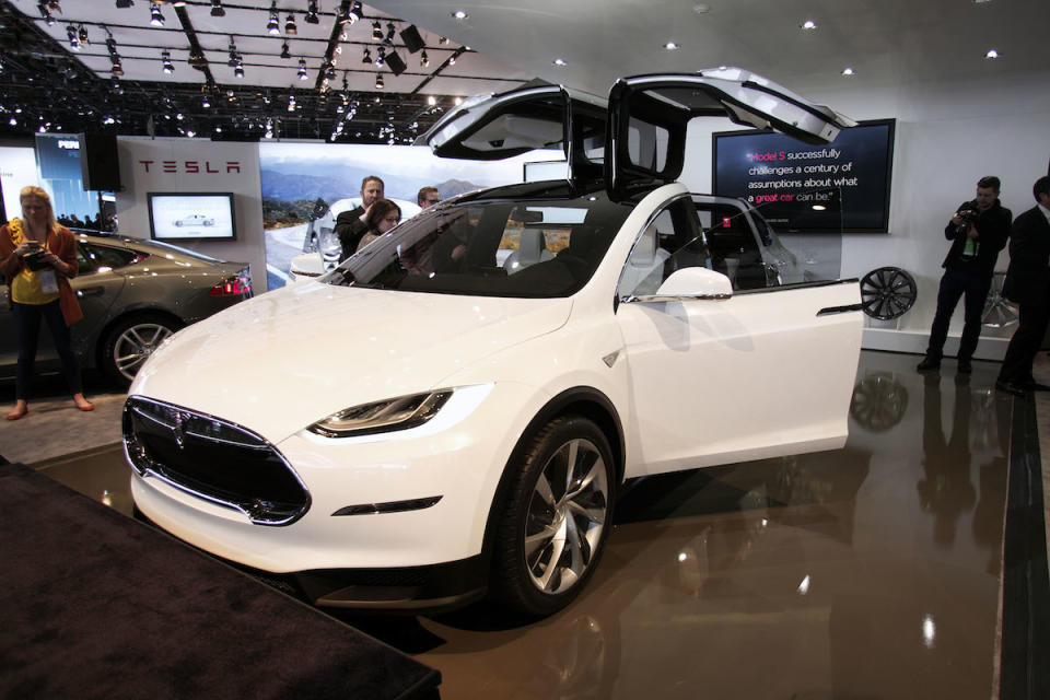 Tesla Model X Detroit 2014