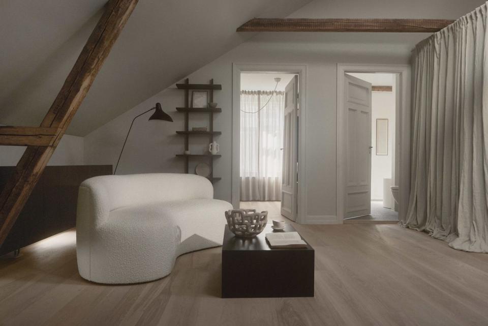 norwegian town house designed by kate imogen wood for norwegian brand ask og eng bedroom