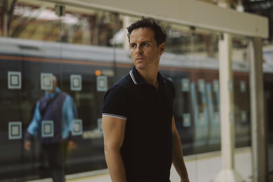 This image released by Searchlight Pictures shows Andrew Scott in a scene from "All of Us Strangers." (Searchlight Pictures via AP)