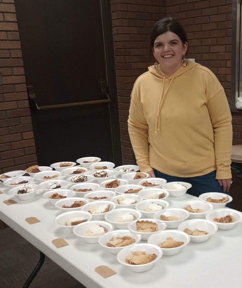 Stop & Smell the Flours owner Daphane Trevillyan held a Pies for Perry event, where people in the community received free pie.