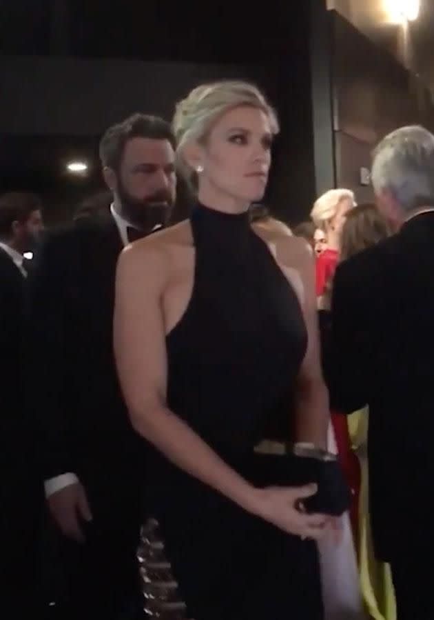 Ben Affleck has attended The Emmys as his girlfriend Lindsay's plus one. Source: Twitter