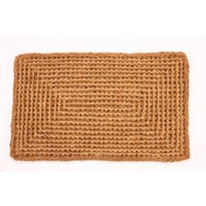 Textured, eco-friendly coir is excellent at trapping moisture and dirt.